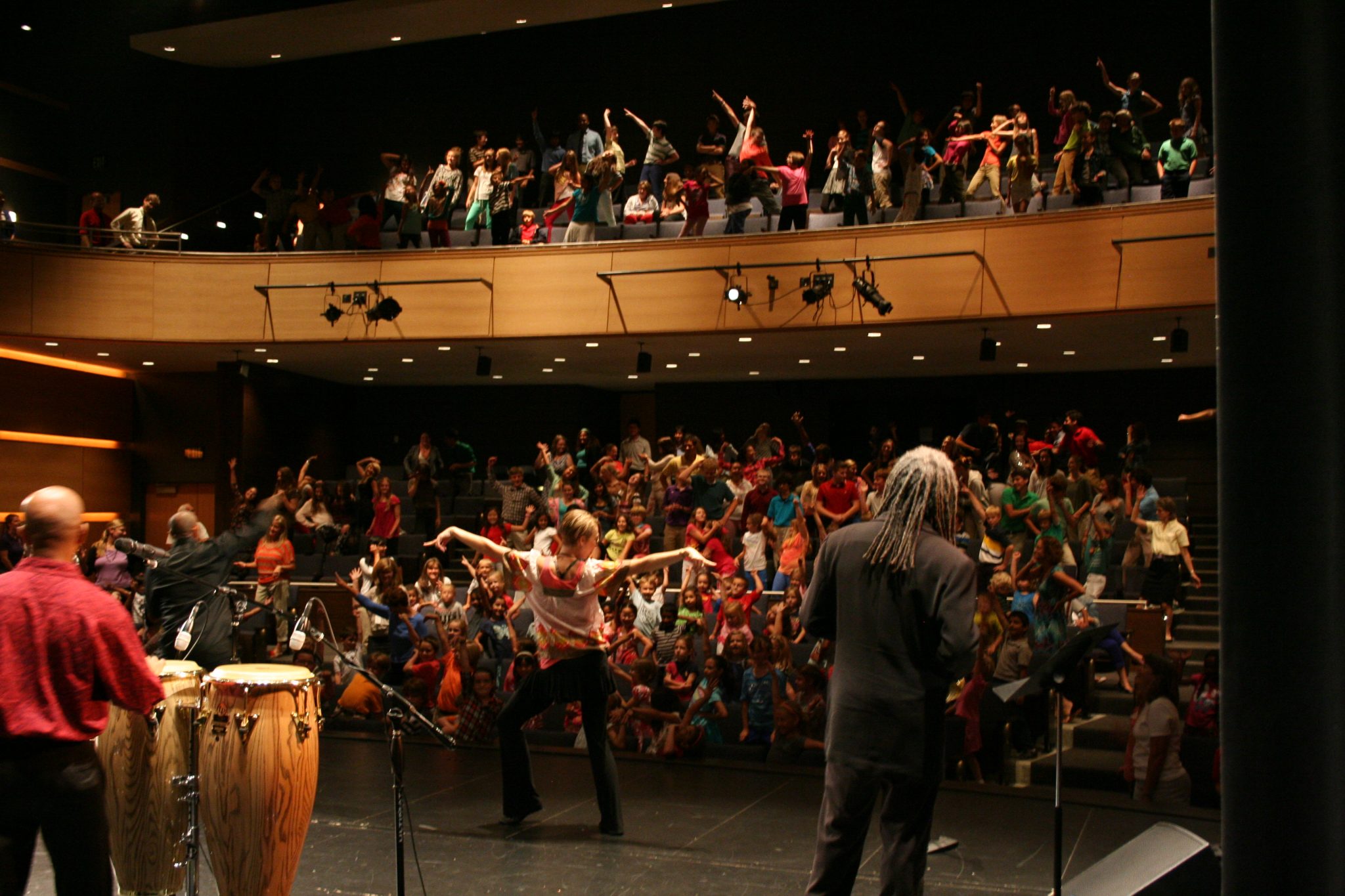 Performers entertain the audience in the TJ Concert Hall