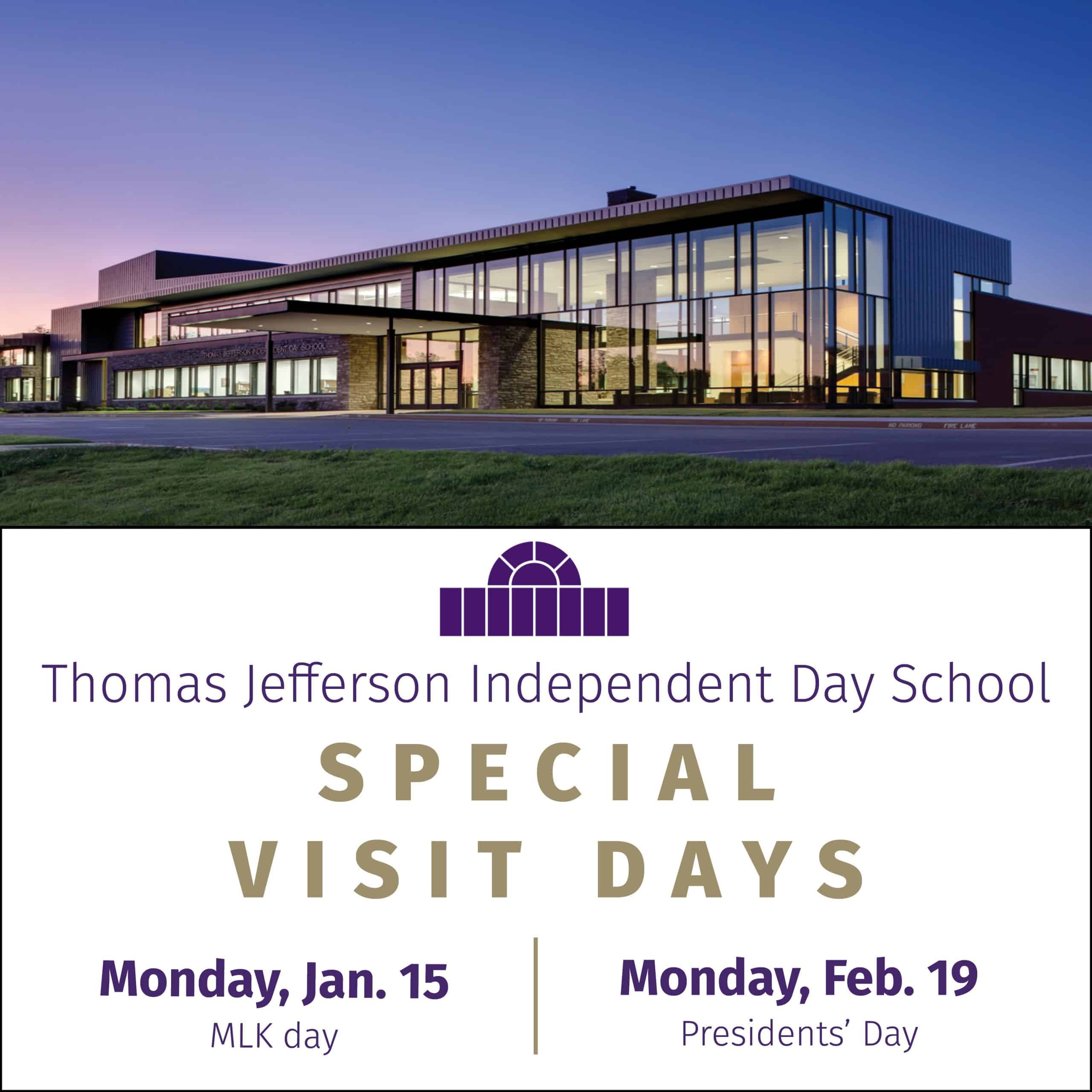 Public Invited to Thomas Jefferson Independent Day School Special Visit Days post thumbnail image