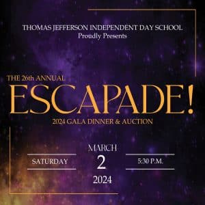 Thomas Jefferson Independent Day School to host 26th Annual ESCAPADE